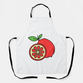 Rood Sinaasappel Schort