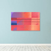 Rood & Sinaasappel - Street Art Collectie Canvas Afdruk (Insitu (Houten vloer))