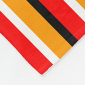 Rood Sinaasappel strepen Pattern Design Fleece Deken (Hoek)