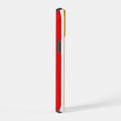 Rood Sinaasappel strepen Pattern Design iPhone 15 Case (Rechterkant)