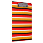 Rood Sinaasappel strepen Pattern Design Klembord (Rechts)