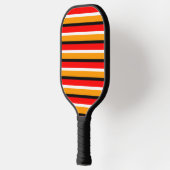 Rood Sinaasappel strepen Pattern Design Pickleball Paddle (Links)