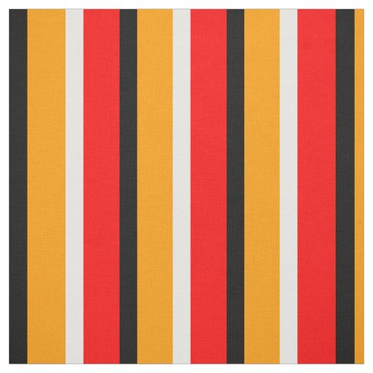 Rood Sinaasappel strepen Pattern Design Stof (Swatch)