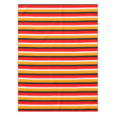 Rood Sinaasappel strepen Pattern Design Tafelkleed (Voorkant)