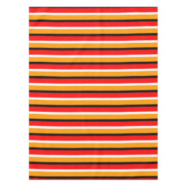 Rood Sinaasappel strepen Pattern Design Tafelkleed