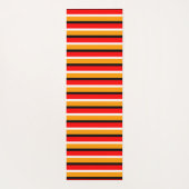 Rood Sinaasappel strepen Pattern Design Yogamat (Achterkant)