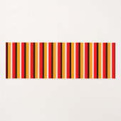 Rood Sinaasappel strepen Pattern Design Yogamat (Voorkant (horizontaal))