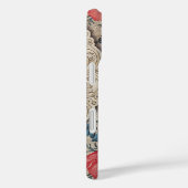 rood sinaasappel wit bloempatroon Case-Mate iPhone case (Achterkant / Rechts)