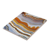 Rood Sinaasappel Wit Zwart Blauw Goud Agaat Geode Tegeltje (Zijkant)