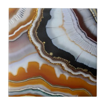 Rood Sinaasappel Wit Zwart Blauw Goud Agaat Geode