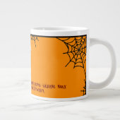 ROOD SINAASAPPEL WIT ZWART TRICK OR TREAT HALLOWEE GROTE KOFFIEKOP (Rechts)
