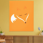 Rood slapende vos canvas afdruk (Insitu (Woonkamer))