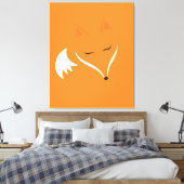 Rood slapende vos canvas afdruk (Insitu (Slaapkamer))