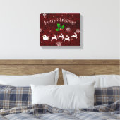 Rood Slapje en Reindeercanvas Canvas Afdruk (Insitu (Slaapkamer))