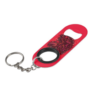 Rood Sleutelhanger flesopening in Sterrennacht Mini Flessenopener