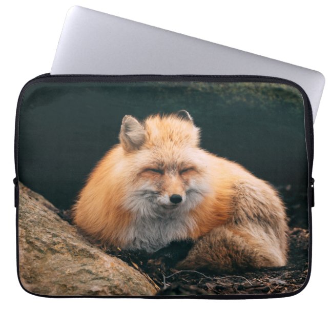 Rood slipje laptop sleeve (Voorkant)