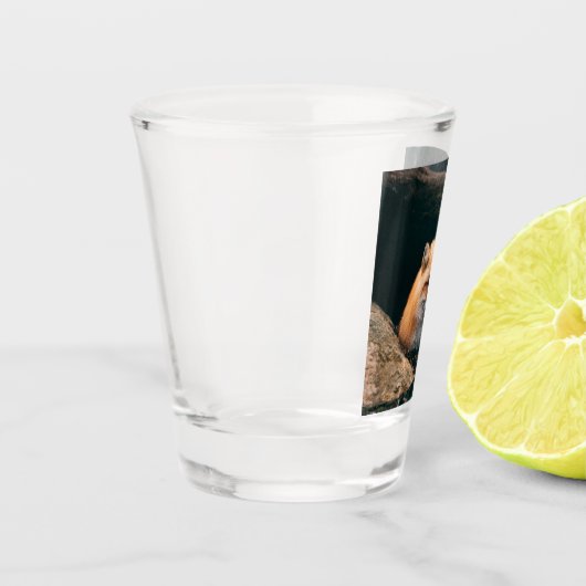 Rood slipje shot glas (Links)