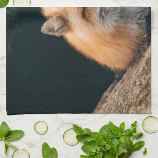 Rood slipje theedoek (Gevouwen)