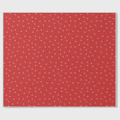 Rood sneeuwpatroon Wrapppapier Cadeaupapier (Vlak)