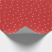 Rood sneeuwpatroon Wrapppapier Cadeaupapier (Hoek)