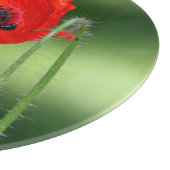 Rood snijbord voor papaverzaad snijplank (Hoek)