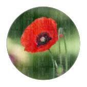 Rood snijbord voor papaverzaad snijplank (Voorkant)
