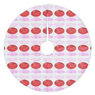 Rood Snoep 3 kerstboomrokken Fleece Kerstboom Rok