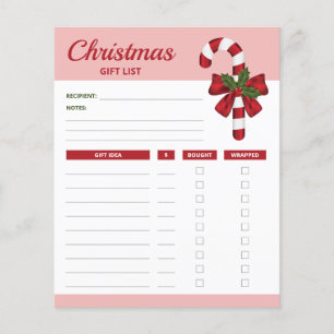 Rood snoepgoed en bont - kerstcadeaulijstplannen
