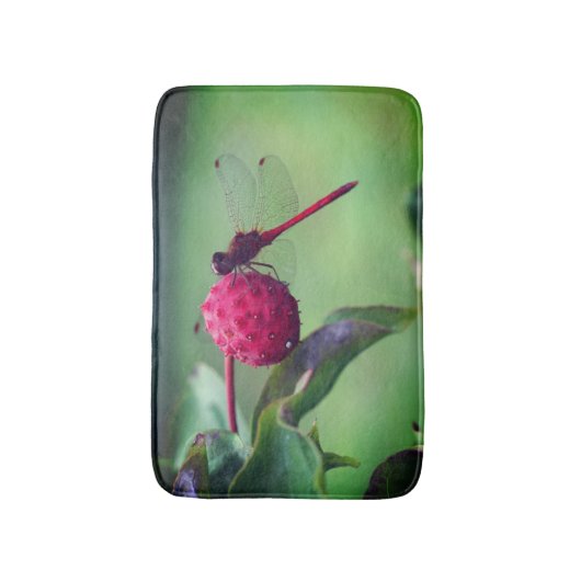 Rood snoepje op Dogwood Fruit Badmat (Voorkant Verticaal)