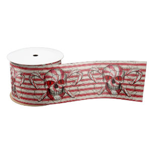 Rood snoepriet Suiker Satin Ribbon Satijnen Lint
