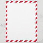 Rood snoeprietbrief aan het Briefpapier van Santa  (Achterkant)