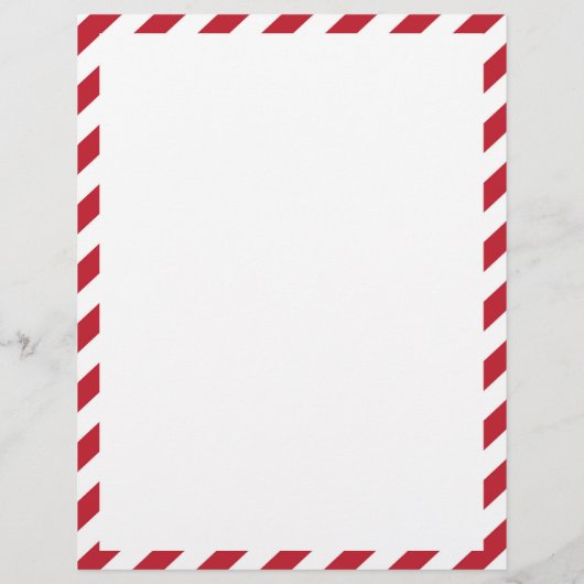 Rood snoeprietbrief aan het Briefpapier van Santa  (Achterkant)