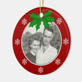 Rood: Snowflake Memorial: Afbeelding Ornament (Links)