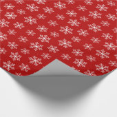 Rood snowflake papier (Hoek)