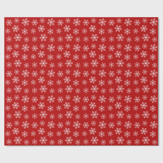 Rood snowflake papier (Vlak)