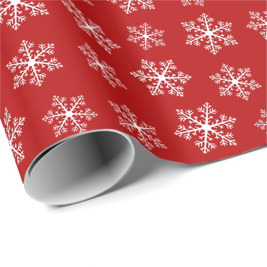 Rood snowflake papier (Rol Hoek)