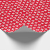 Rood snowflake papier (Hoek)