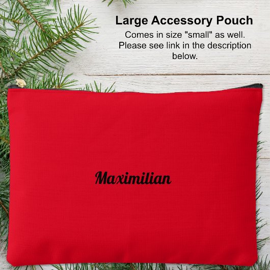 Rood - Solid Large Accessoire Pouch Etui