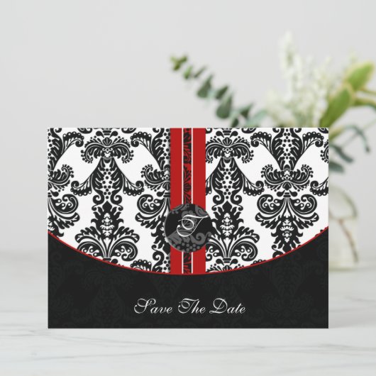 rood sparen de datumaankondiging kaart (Staand voorkant)