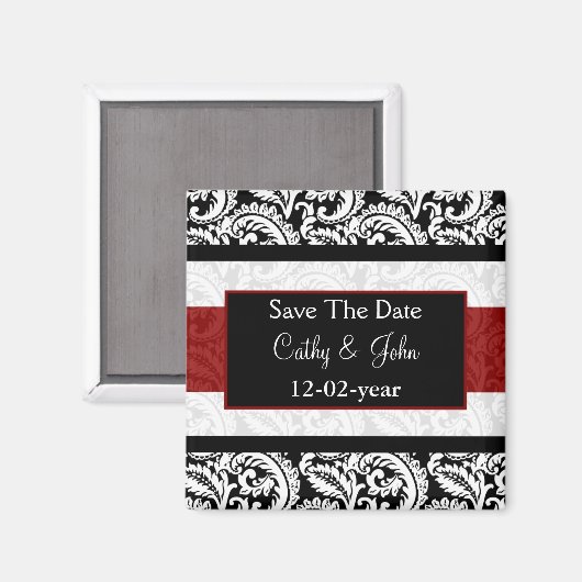 rood sparen de datummagneet magneet (Voorkant / Achterkant)