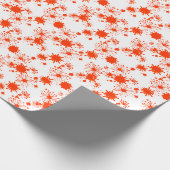 Rood spatspapier cadeaupapier (Hoek)