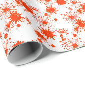 Rood spatspapier cadeaupapier (Rol Hoek)