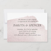 Rood spatten | Elegante moderne Waterverf bruiloft Kaart (Voorkant)