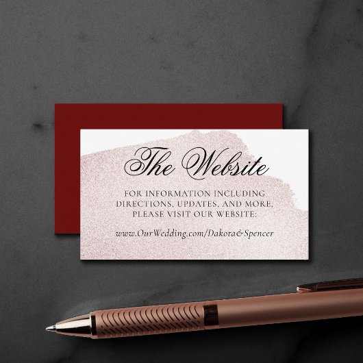 Rood spatten | Elegante website van de moderne Wat Informatiekaartje