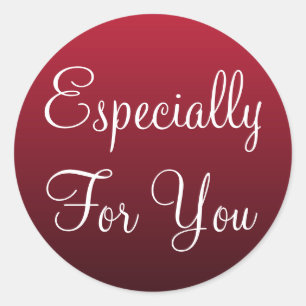Rood speciaal voor jou cadeau Label Stickers