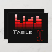 Rood Spectrum Analysator Tabelnummer Briefkaart (Voorkant / Achterkant)