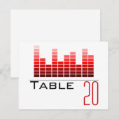Rood Spectrum Analysator Tabelnummer Briefkaart (Voorkant / Achterkant)
