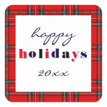 Rood speldenbord - vierkant sticker