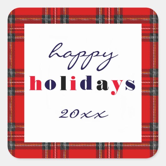 Rood speldenbord - vierkant sticker (Voorkant)