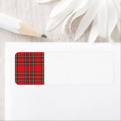 Rood speldenlabel etiket (Insitu)